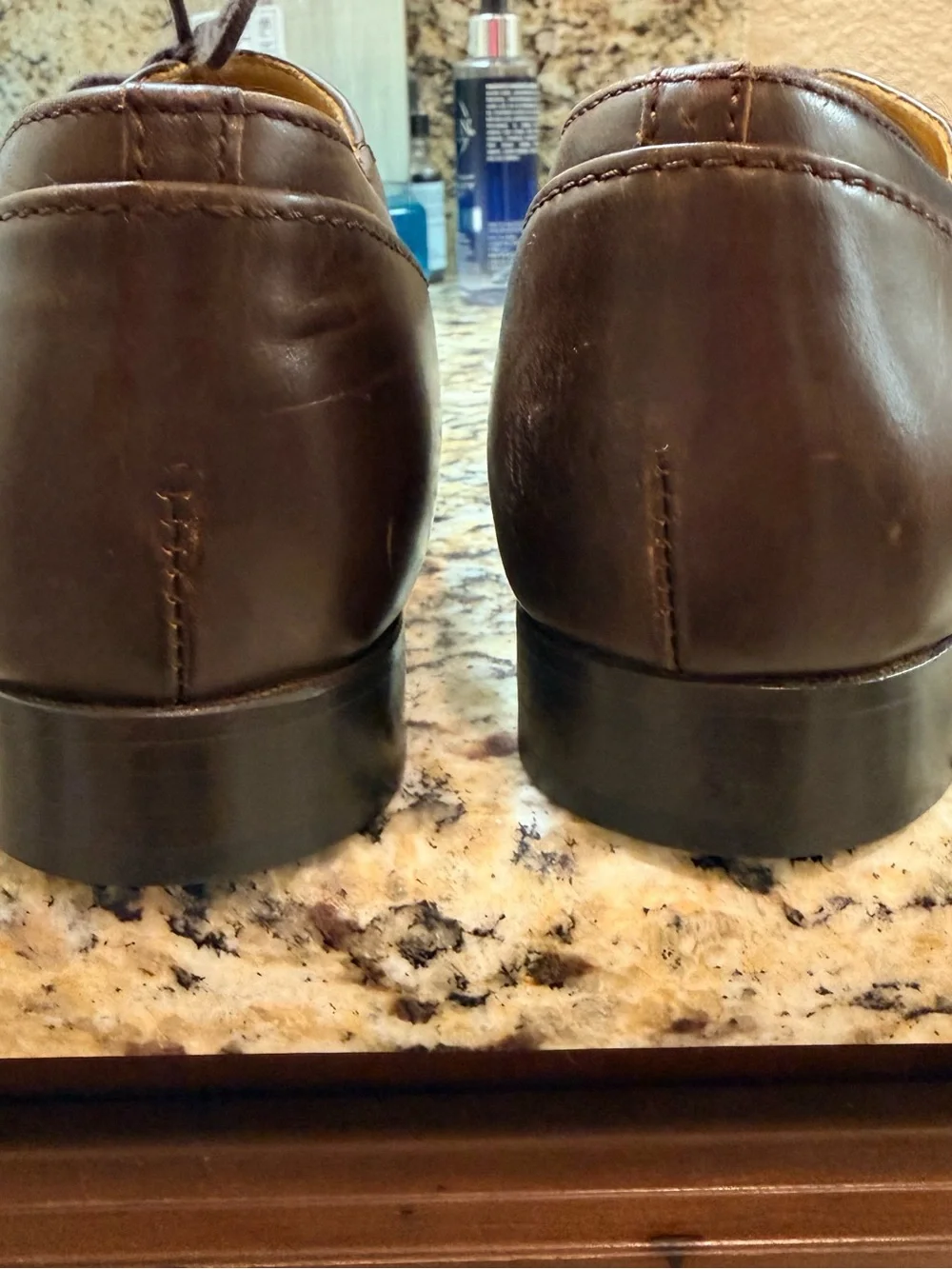 J. Crew Dark Brown Leather Cap-Toe Oxfords